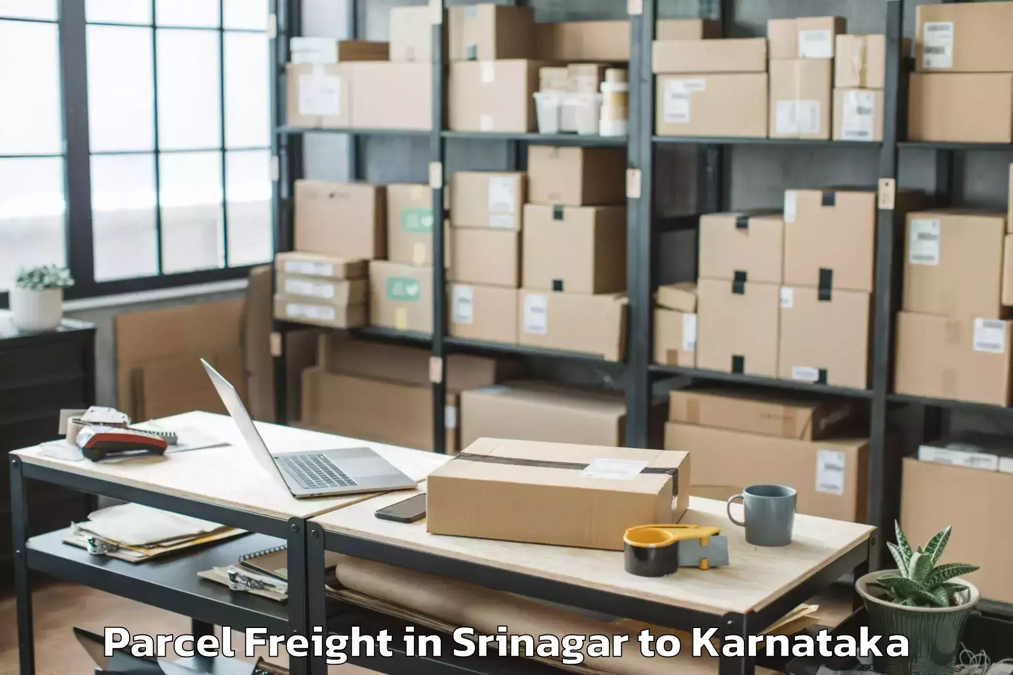 Book Srinagar to Saidapur Parcel Freight